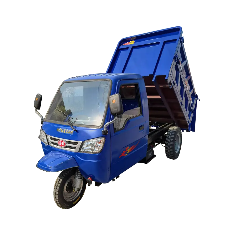 Высококачественный Прочный дизельный грузовой трехколесный полузакрытый сельскохозяйственный небольшой грузовик-самосвал трехколесный велосипед для продажи