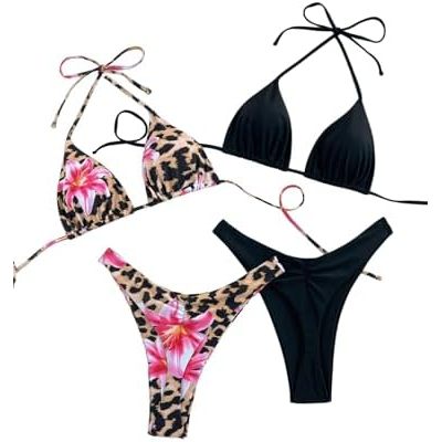 Floral Cheetah and Black