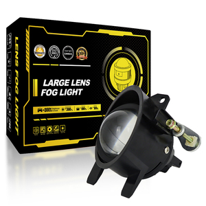 3.0 inç Bi LED sis lambası sürüş açık sarı beyaz düşük yüksek ışın 45W Led projektör sis farları güçlendirme sis farları - Product Image 1