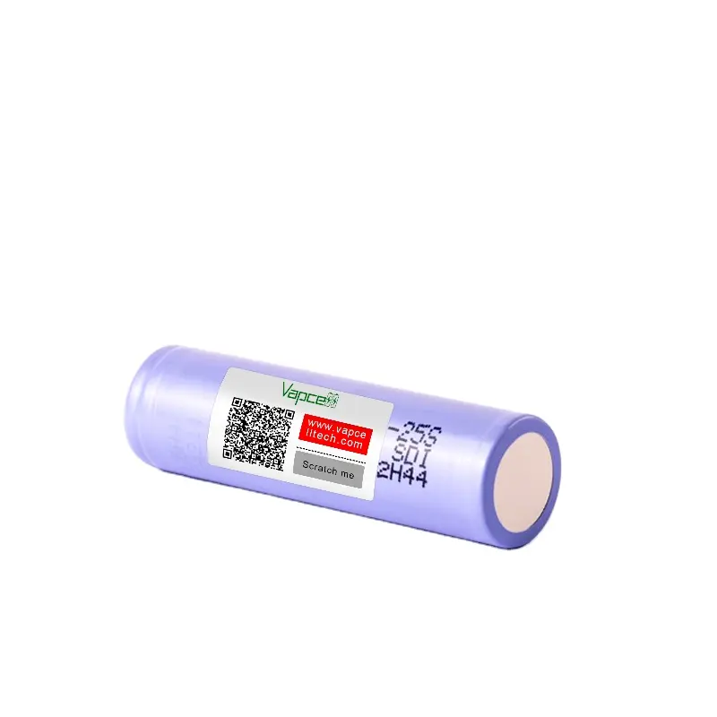 High-Performance 3.7V Li-Ion 25A 2500mAh INR 18650 Rechargeable Battery Cylindrical Lithium for Toys Solar Electric Vehicles