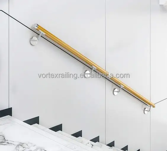 Vortex-Geländer edelstahl rahmenlos glas montiertes treppengeländer halterung