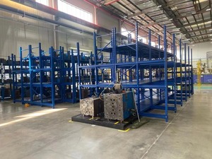 Unidad de almacenamiento Estantes y estantes apilables Estantería de palés Almacenamiento de almacén Estante de palés extraíble Sistema de estante de molde de metal de almacenamiento - Product Image 4