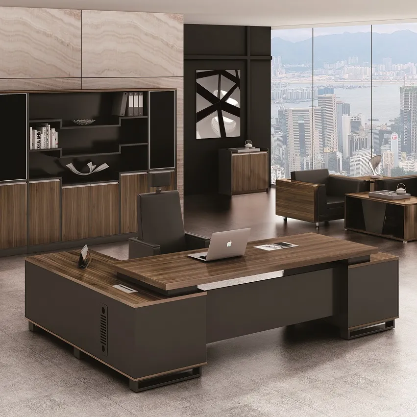 Muebles de oficina modernos, escritorio de lujo de último diseño, nuevos
