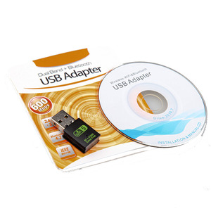600Mbps USB WiFi BT 5.0 adaptörü 2 in 1 Dongle çift bant 2.4G & 5GHz ağ kablosuz USB WiFi Lan Ethernet alıcısı ile CD sürücü - Product Image 4