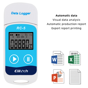 Registrador de datos de temperatura tipo USB IP67 Registrador digital de alta precisión de la Rc-5 para verduras y frutas - Product Image 5