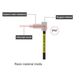 Senpum Sensor de amplificador de fibra óptica M6 Cabezal de reflexión difusa Sensor de fibra óptica que reemplaza para - Product Image 6