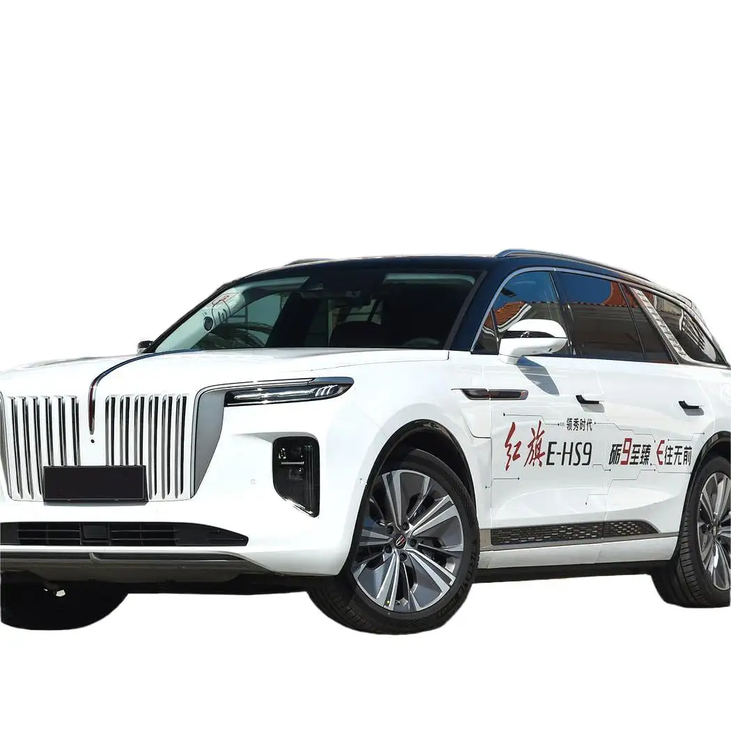 Atacado exportação Hongqi E-HS9 auto SUV veículo EV combustível automóvel usado real preços baratos segurança qualidade carro