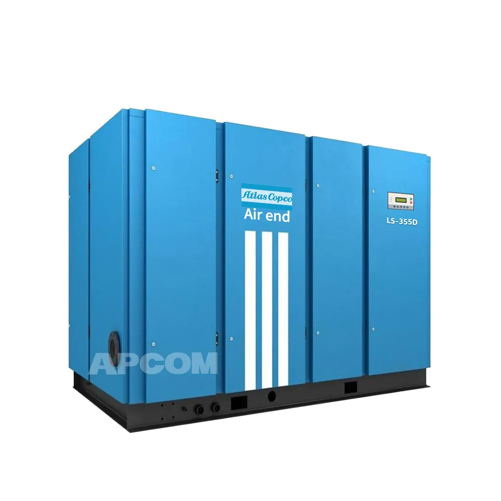 6KV/10KV 355 KW 475 HP Compressor de ar giratório elétrico industrial 355KW 475HP do parafuso com motor principal do controlador da Atlas Copco