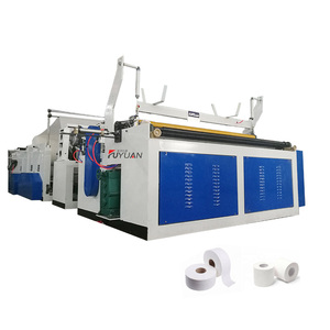 Macchina per il riavvolgimento della carta igienica completamente automatica macchina per la produzione di carta igienica in rotolo Jumbo macchina per il taglio del rotolo di tessuto