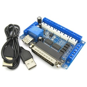 5 achsen CNC Breakout Board Schrittmotor Fahrer MACH3 Parallel Port Control Modul Controller mit Optische Koppler USB Kabel