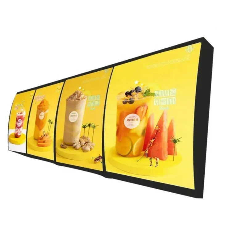 Boîte à lumière personnalisable pour restauration rapide McDonald's présentoirs de tableau de menu