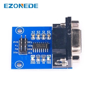 MAX3232 Serial Port RS232แปลง TTL โมดูล DB9 Connector MAX232พร้อม Transceiver ตัวบ่งชี้ - Product Image 2