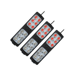 DC12V/24V LED 12-โคมไฟสีแดงสีน้ำเงินกะพริบโมดูลไฟเตือนเหมาะสำหรับรถบรรทุกและรถจักรยานยนต์สัญญาณไฟ - Product Image 6