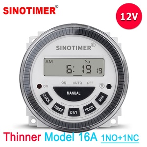 7 giorni settimanale programmabile Timer digitale 1NO + 1NC uscita senza Volt 16A relè con TM619-4 di copertura antipolvere - Product Image 2
