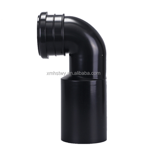 D90 D110モダンデザインPVC/HDPEブラックトイレ排水管品質隠しシスタンWCパンコネクタチューブウォーターマーク付き - Product Image 2