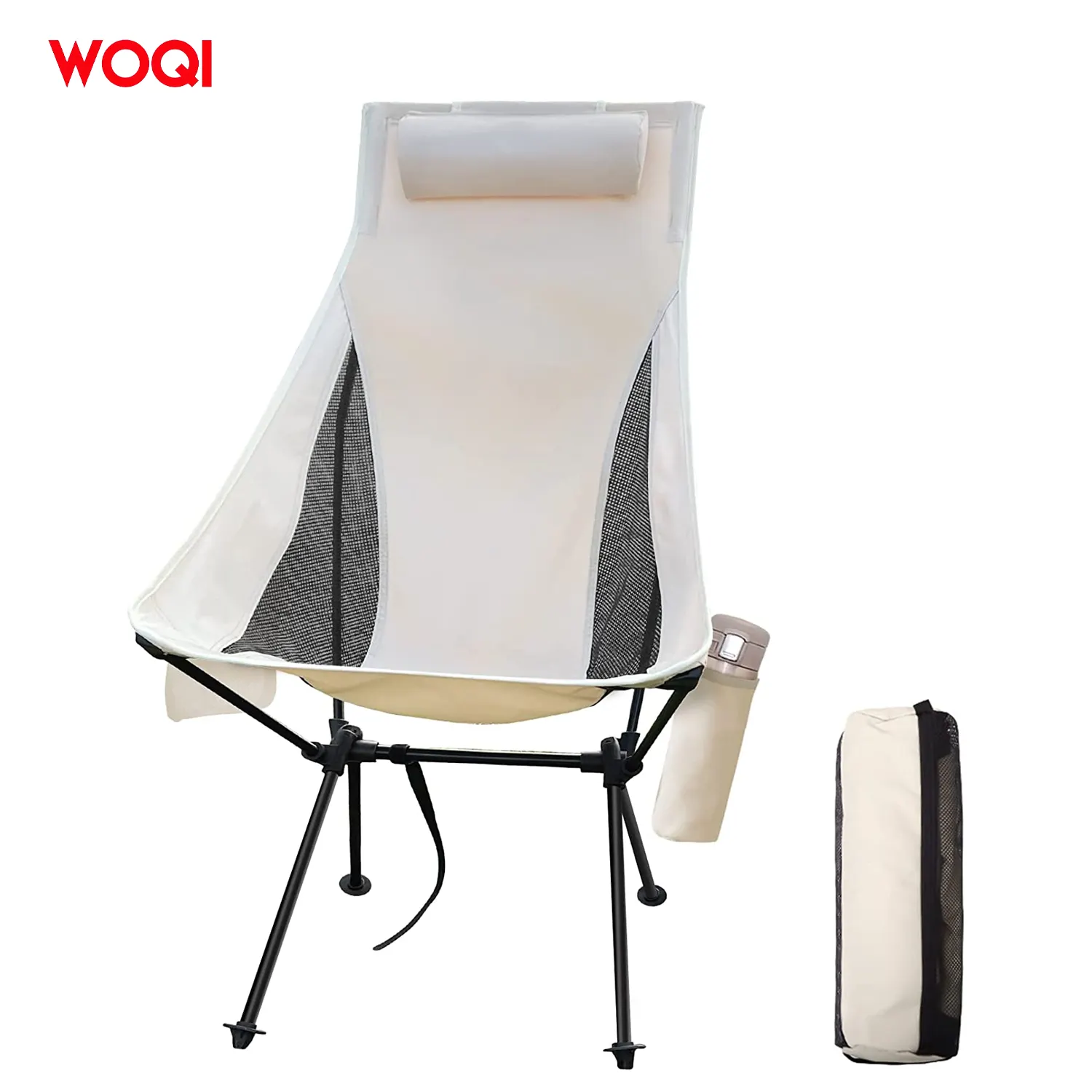 WOQI Lounge Swimming Pool Fold Beach Chair Ajustável Sun Relax Tecido Sea Low Deck Custom Outdoor cadeira dobrável