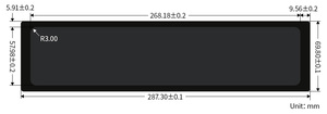 Kapazitives 11,9-Zoll-Touch-Display für Raspberry Pi, 320x1480, IPS, DSI-Schnitts telle Unterstützt Raspberry Pi OS, 5-Punkte-Touch