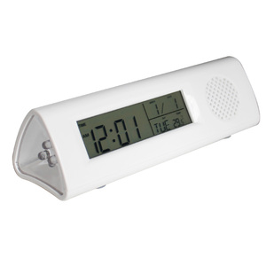 Triangolo 3 In 1 FM Radio torcia di emergenza torcia digitale luce notturna calendario sveglia - Product Image 4