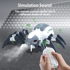 Fernbedienung Spider-Realistisches RC-Roboters pielzeug mit Spray, Licht und Musik-Ideal für Geburtstag, Halloween, Weihnachten, Ostern - Product Image 5