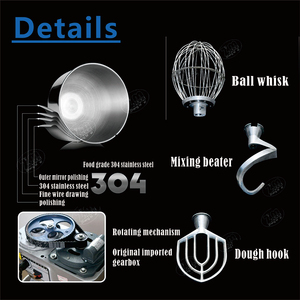 מסחרי 20l 220v 380v מזון mixer מטבח ביתי מכשירי mixer