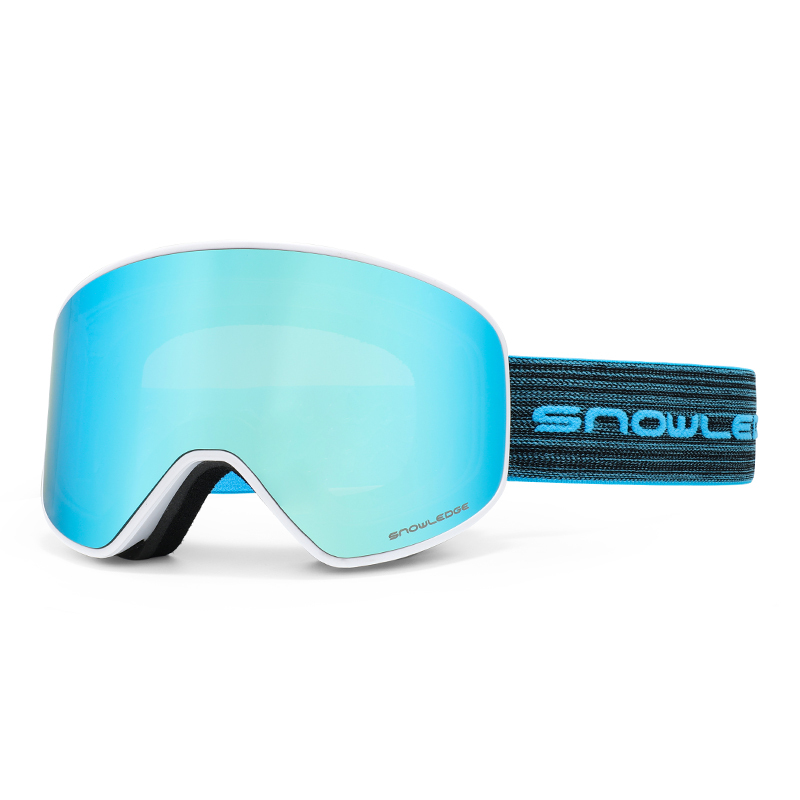 Matte White Frame / Double gray lens with white ice blue