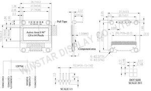 Modulo Display LCD OLED 12864 LCD 128x64 schermo a matrice di punti 128*64 - Product Image 6