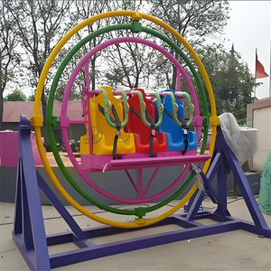 廉价游乐园趣味游戏游乐设施旋转太空环，2/4/6座人体陀螺仪出售 - Product Image 6