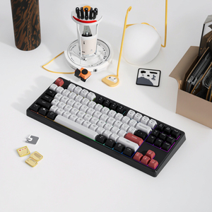 Teclado Gaming RGB personalizable de 87 teclas Sensación mecánica 2.4G Capacidad de batería ajustable Diseño ergonómico Ordenado - Product Image 1