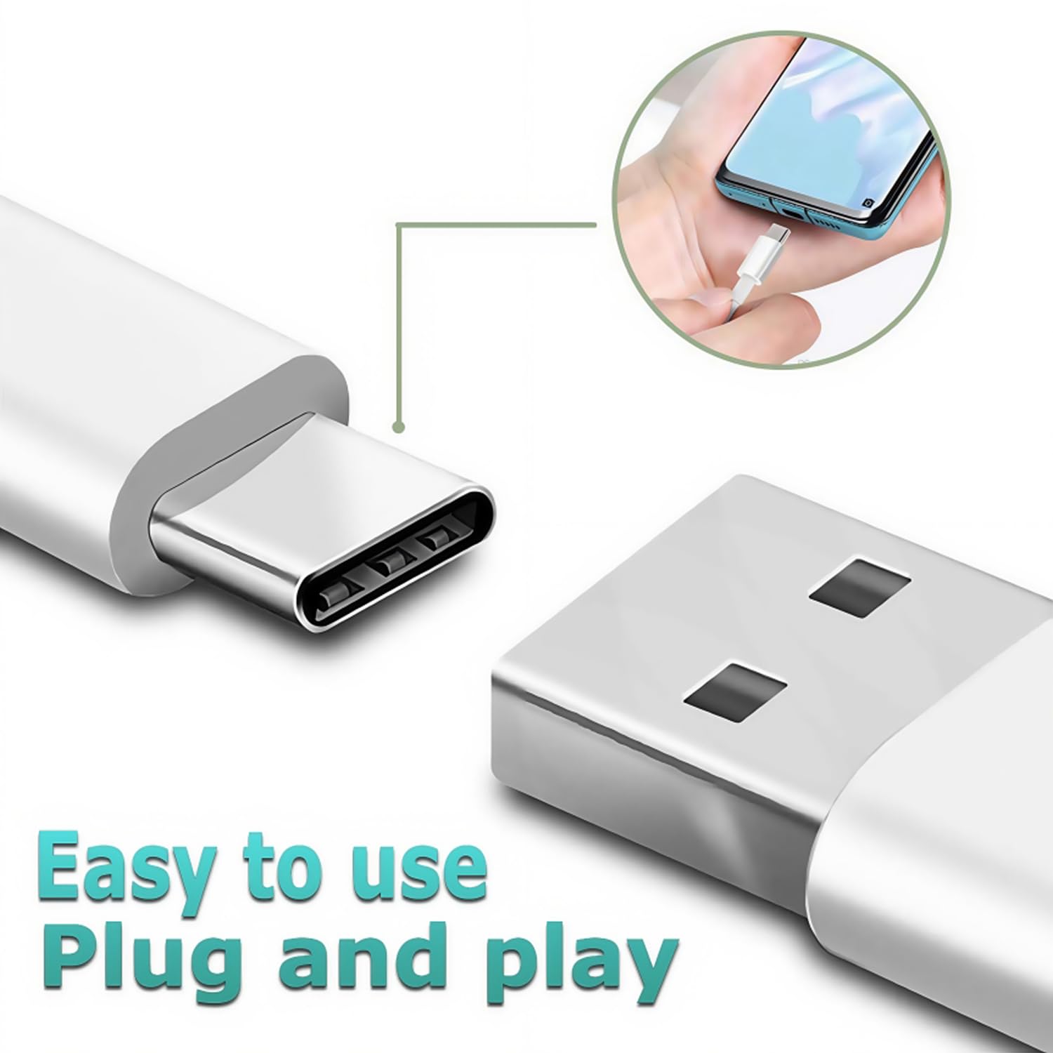 Cavo bianco da 1,5 m u-c