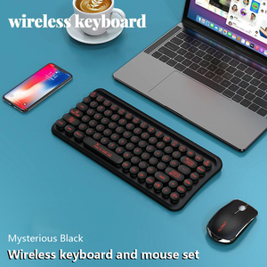 Wireless Punk Keyboard and Mouse Set <strong>Computer</strong> Apple I Pad Tablet Girls Cute Mini Small Portable Keyboard Mouse Combo - Product Image 6