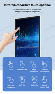 LOGO personalizzato Lcd pubblicità Totem Touch Screen Smart Floor in piedi Digital Signage schermo interno pubblicità Display per negozio - Product Image 3