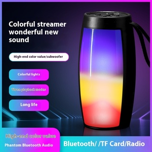 RGB inalámbrico para altavoz Ranura para tarjeta de subwoofer de teléfono móvil de alto volumen para uso en el hogar al aire libre Uso de la computadora Batería de acero - Product Image 6
