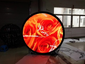 Wasserdichte Shop-Runds childer Digitaler Werbe bildschirm Kreisform LOGO Guide Display - Product Image 6