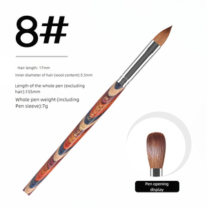 Kolinskyネイルブラシアクリルネイルエクステンションペン工場カスタマイズ - Product Image 6