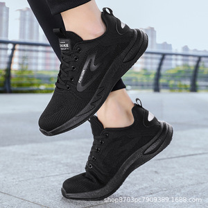 Chất Lượng Tốt 46 Kích Thước Lớn zapatos De Hombre Lưỡi Người Đàn Ông Sneakers Fly Đan Giản Dị Thoáng Khí Người Đàn Ông Của Đầu Bếp Làm Việc Đi Bộ Phong Cách Giày - Product Image 4