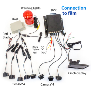 Multifunctional 7inch 4 Camera 4 Parking <strong>Sensor</strong> 360 Degree Hard Disk DVR for Truck/bus/ Construction <strong>Machinery</strong> - Product Image 1