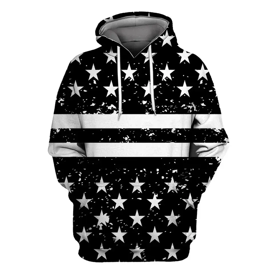 OEM Service Fell Sublimation Printed Hoodie Pullover Casual Customs Colors With Hood Sportswear Hoodie