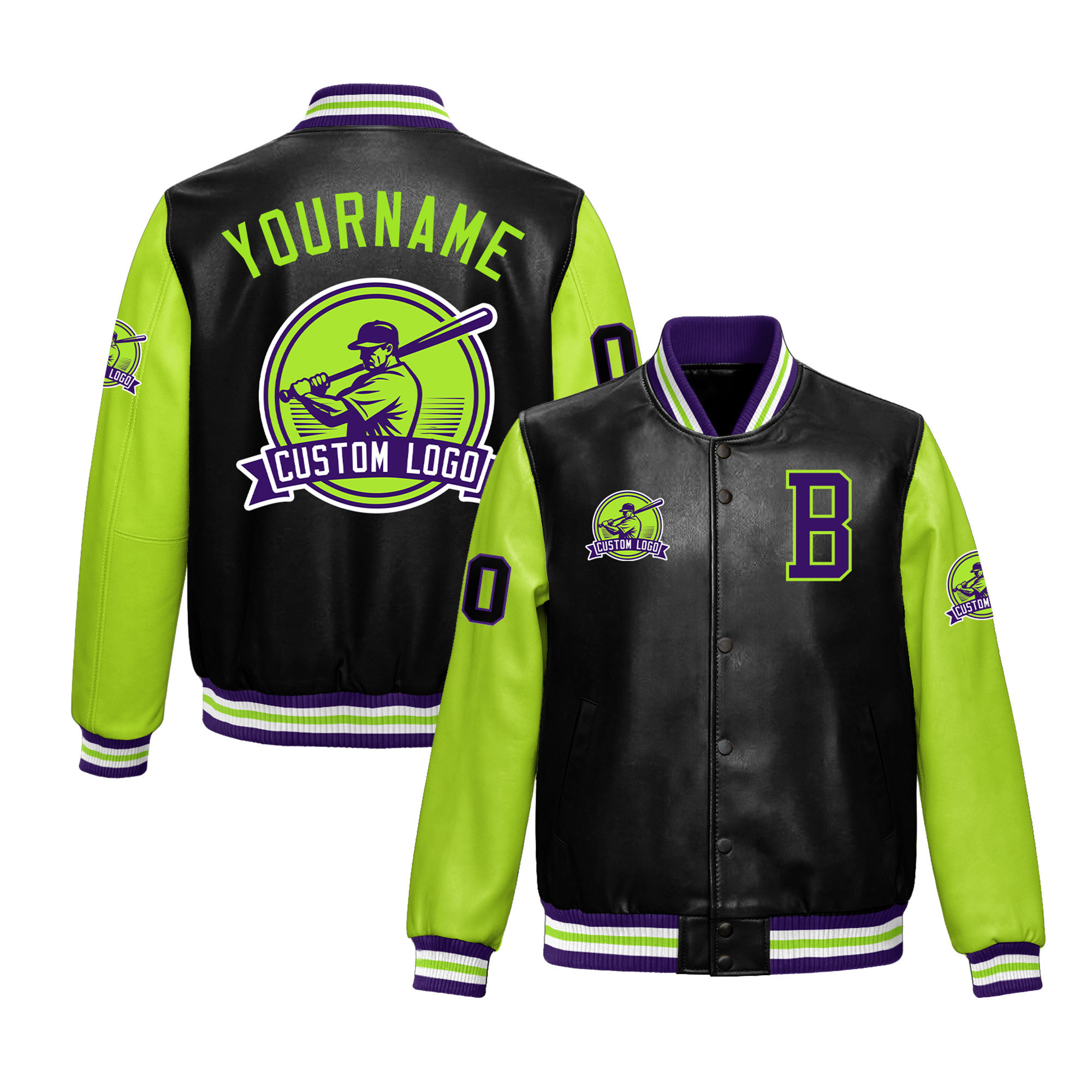 Black&Neon Green-B32
