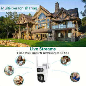 กล้อง Wi-Fi กันน้ำระบบรักษาความปลอดภัยไร้สาย T39เลนส์คู่3MP เสียงสองทางกล้องมองกลางคืน - Product Image 3