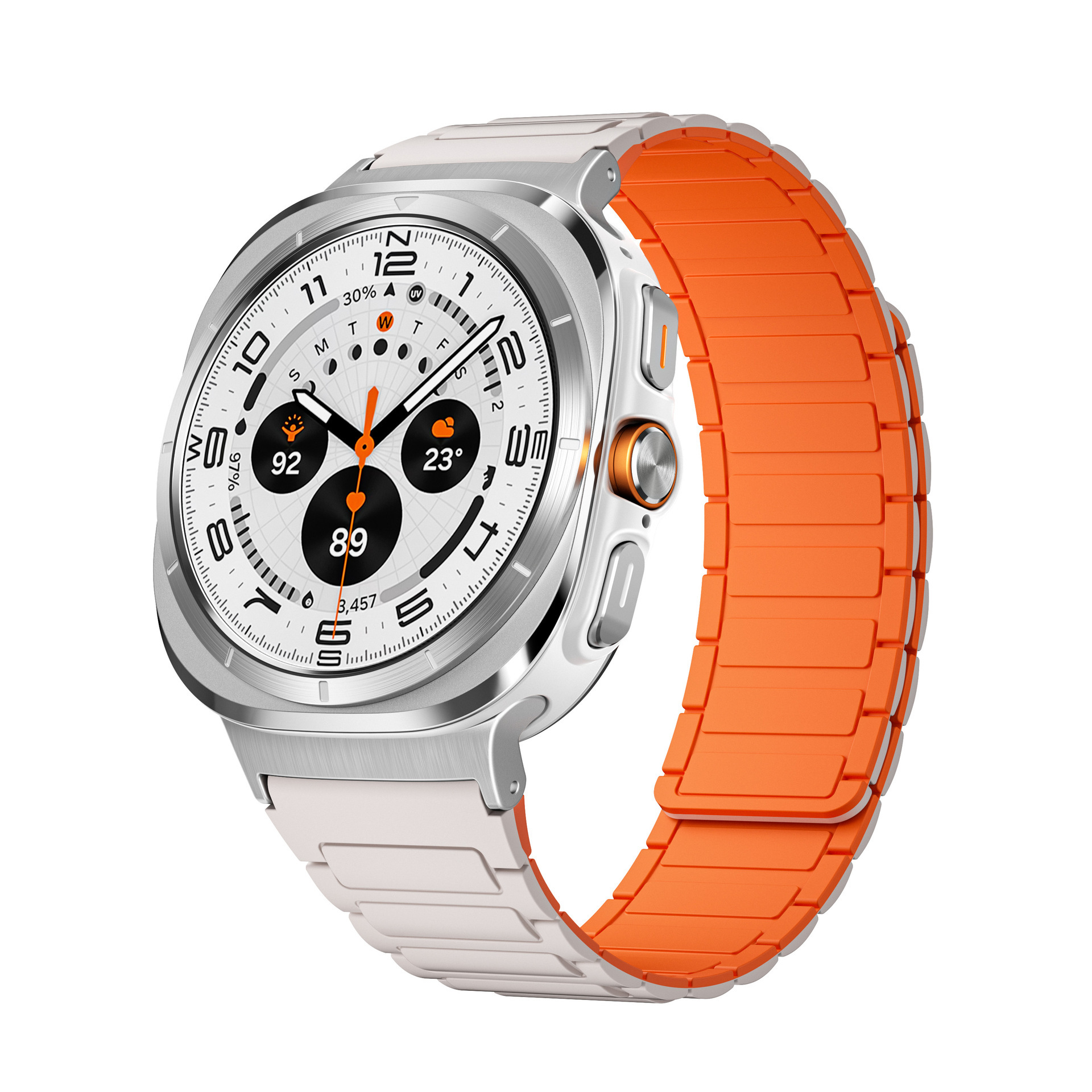 Connecteur coloré Starlight Orange - Argent