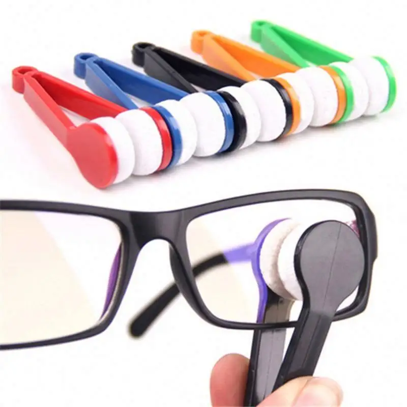 Sıcak satış çok fonksiyonlu gözlük temizleyici fırça mikrofiber gözlük temizleyici gözlük camı fırça temizleme aracı