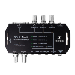 Convertidor de video SDI a Multi HD-Conversión de componentes SDI a DVI CVBS para transmisión y televisión