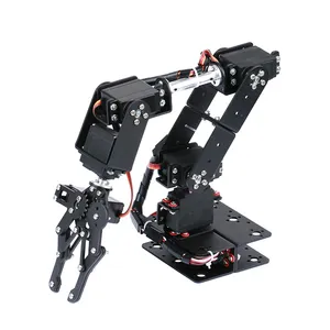 6 DOF Robot manipolatore in lega di metallo morsetto braccio meccanico artiglio Kit MG996R per Arduino robotizzato educazione