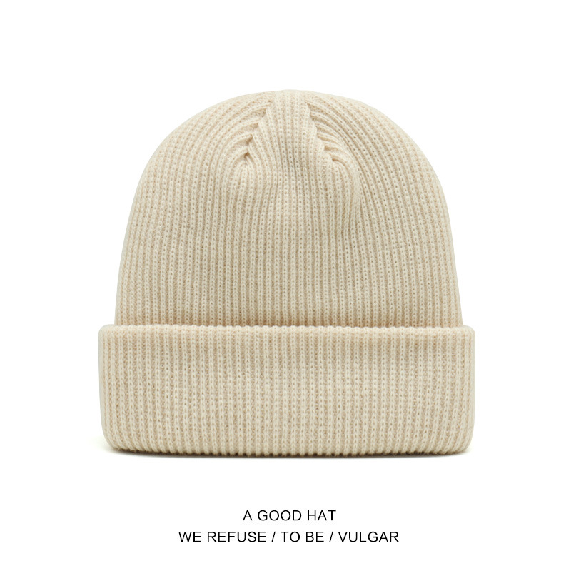 bonnet tricoté blanc