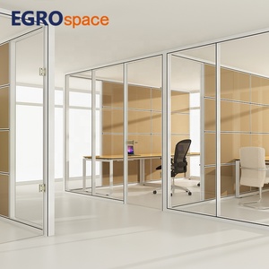 EGROspace Glass Divider Wall Manufactures Panels Interior Design Soundproof Room Demountable <strong>System</strong> Office <strong>Partition</strong>