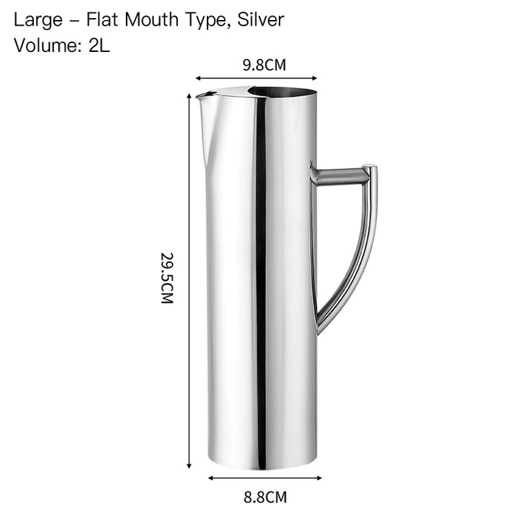 Argent 2L Grand Modèle à Bec Plat