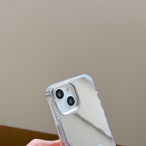 Nuova custodia per Cover posteriore per iPhone 14 13 12 11 pulsanti galvanizzati e custodia a specchio custodia per cellulare - Product Image 3