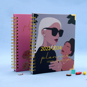 2024-2025 Tela de cuaderno planificador personalizado y cubierta de PP Tamaño A3 Encuadernación en espiral y costura de sillín Obtenga una muestra por $0,01 - Product Image 4