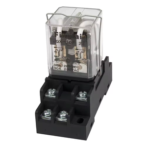 JQX-30F 30A電磁リレーソケットベース付きDPDTハイパワーリレーJQX-30F-2Z AC 220V 110V DC 24V 12V - Product Image 1