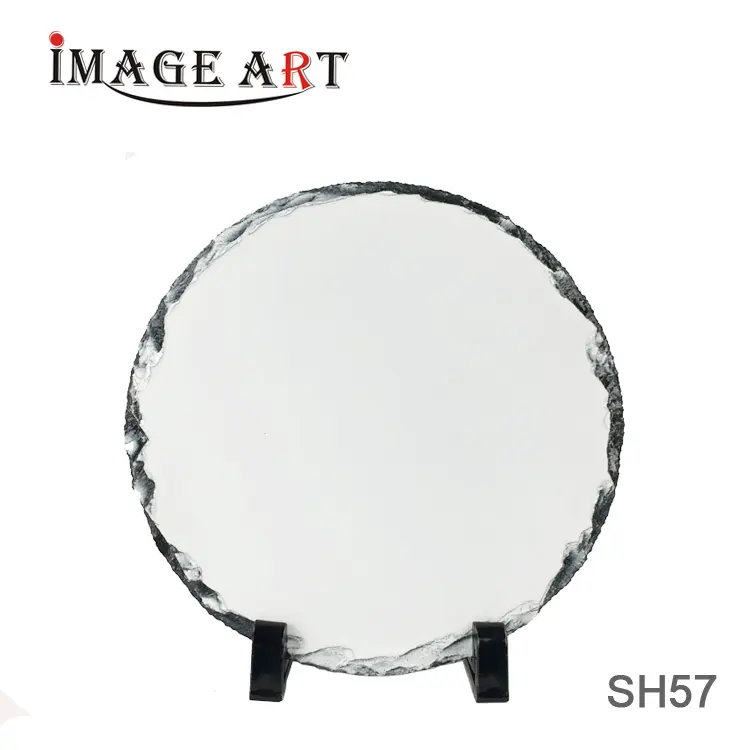 Круглая форма Сублимация Рок Slate фото для продажи SH57 19*19 см